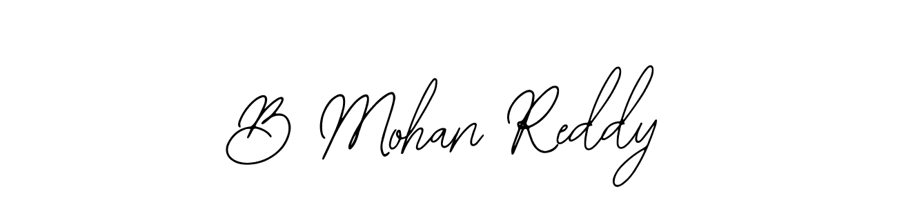 Design your own signature with our free online signature maker. With this signature software, you can create a handwritten (Bearetta-2O07w) signature for name B Mohan Reddy. B Mohan Reddy signature style 12 images and pictures png