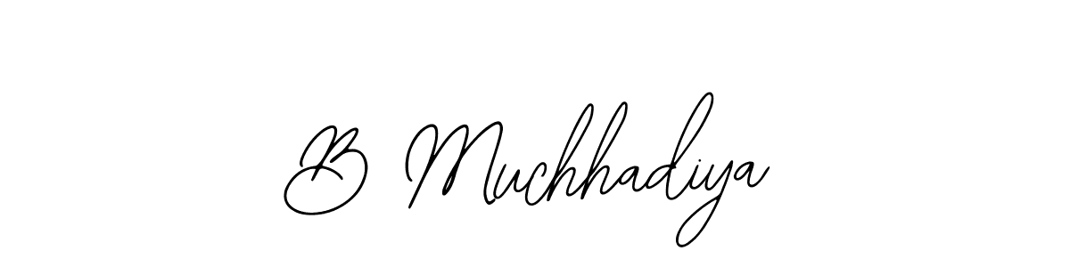 How to Draw B Muchhadiya signature style? Bearetta-2O07w is a latest design signature styles for name B Muchhadiya. B Muchhadiya signature style 12 images and pictures png