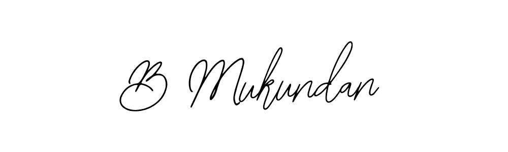 Create a beautiful signature design for name B Mukundan. With this signature (Bearetta-2O07w) fonts, you can make a handwritten signature for free. B Mukundan signature style 12 images and pictures png