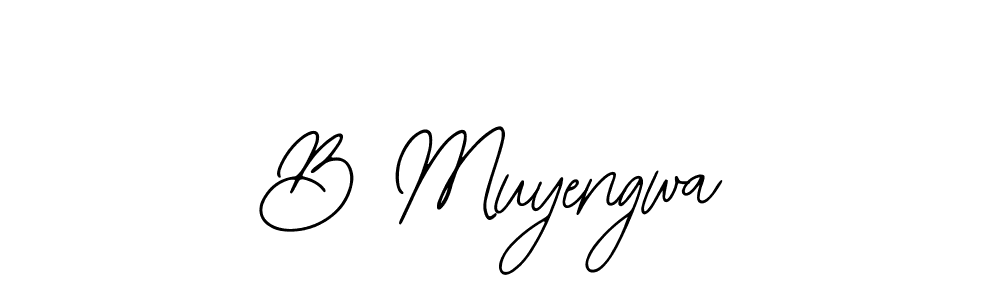 Make a beautiful signature design for name B Muyengwa. With this signature (Bearetta-2O07w) style, you can create a handwritten signature for free. B Muyengwa signature style 12 images and pictures png