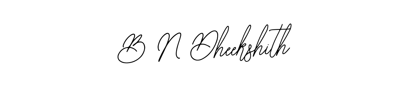 How to make B N Dheekshith signature? Bearetta-2O07w is a professional autograph style. Create handwritten signature for B N Dheekshith name. B N Dheekshith signature style 12 images and pictures png