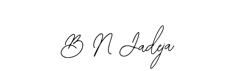 Make a beautiful signature design for name B N Jadeja. Use this online signature maker to create a handwritten signature for free. B N Jadeja signature style 12 images and pictures png