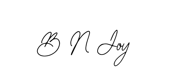 Make a beautiful signature design for name B N Joy. With this signature (Bearetta-2O07w) style, you can create a handwritten signature for free. B N Joy signature style 12 images and pictures png
