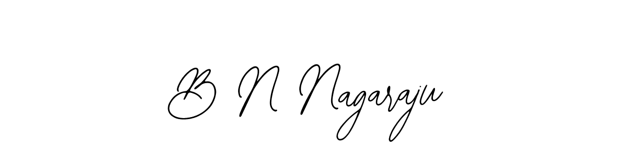 How to make B N Nagaraju name signature. Use Bearetta-2O07w style for creating short signs online. This is the latest handwritten sign. B N Nagaraju signature style 12 images and pictures png