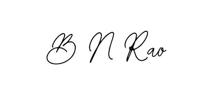 How to make B N Rao name signature. Use Bearetta-2O07w style for creating short signs online. This is the latest handwritten sign. B N Rao signature style 12 images and pictures png