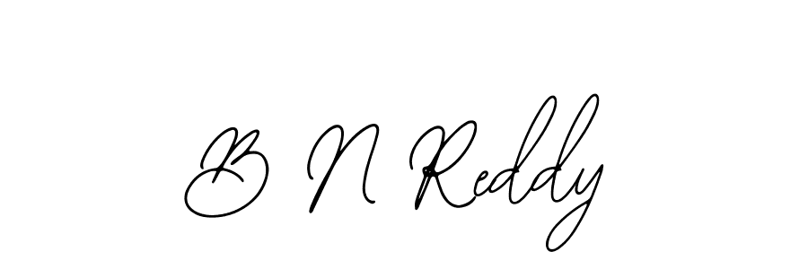 How to make B N Reddy name signature. Use Bearetta-2O07w style for creating short signs online. This is the latest handwritten sign. B N Reddy signature style 12 images and pictures png