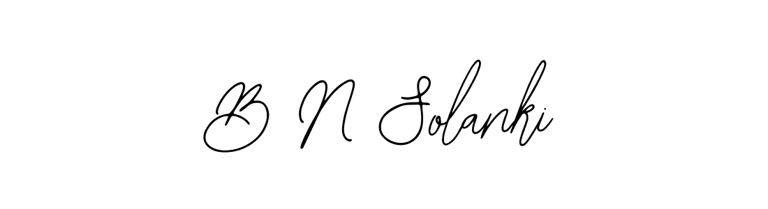 B N Solanki stylish signature style. Best Handwritten Sign (Bearetta-2O07w) for my name. Handwritten Signature Collection Ideas for my name B N Solanki. B N Solanki signature style 12 images and pictures png