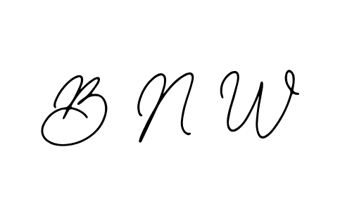 Create a beautiful signature design for name B N W. With this signature (Bearetta-2O07w) fonts, you can make a handwritten signature for free. B N W signature style 12 images and pictures png