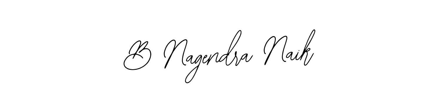 The best way (Bearetta-2O07w) to make a short signature is to pick only two or three words in your name. The name B Nagendra Naik include a total of six letters. For converting this name. B Nagendra Naik signature style 12 images and pictures png
