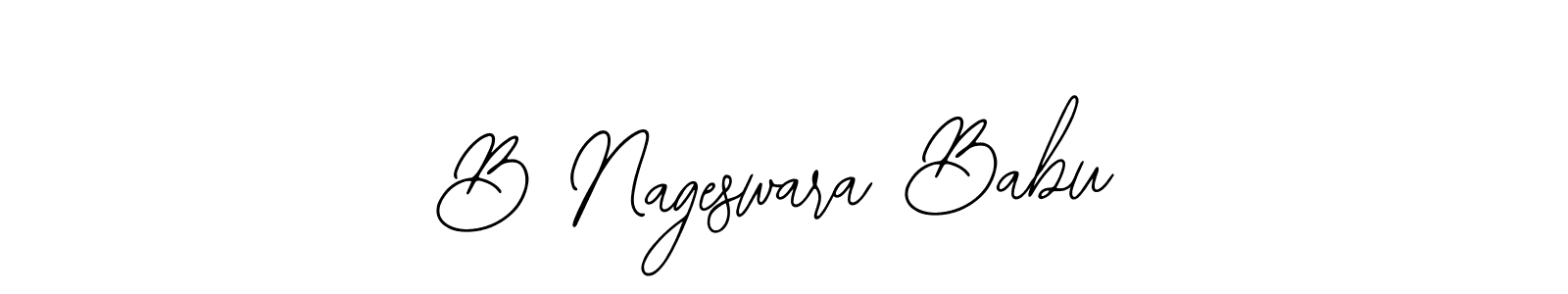 How to make B Nageswara Babu name signature. Use Bearetta-2O07w style for creating short signs online. This is the latest handwritten sign. B Nageswara Babu signature style 12 images and pictures png