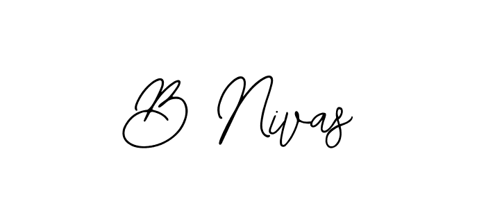 Best and Professional Signature Style for B Nivas. Bearetta-2O07w Best Signature Style Collection. B Nivas signature style 12 images and pictures png