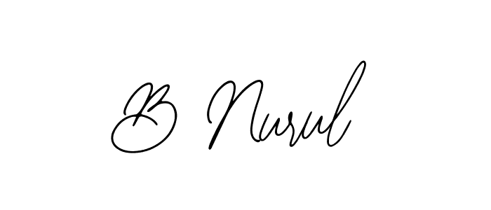 It looks lik you need a new signature style for name B Nurul. Design unique handwritten (Bearetta-2O07w) signature with our free signature maker in just a few clicks. B Nurul signature style 12 images and pictures png