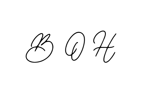 Design your own signature with our free online signature maker. With this signature software, you can create a handwritten (Bearetta-2O07w) signature for name B O H. B O H signature style 12 images and pictures png