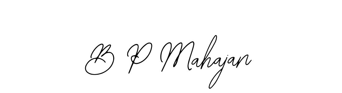 Make a beautiful signature design for name B P Mahajan. With this signature (Bearetta-2O07w) style, you can create a handwritten signature for free. B P Mahajan signature style 12 images and pictures png