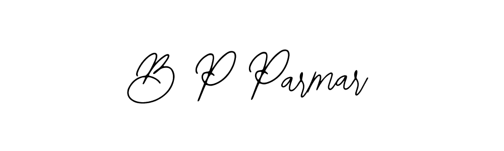 Also we have B P Parmar name is the best signature style. Create professional handwritten signature collection using Bearetta-2O07w autograph style. B P Parmar signature style 12 images and pictures png