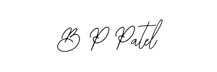 Make a beautiful signature design for name B P Patel. Use this online signature maker to create a handwritten signature for free. B P Patel signature style 12 images and pictures png