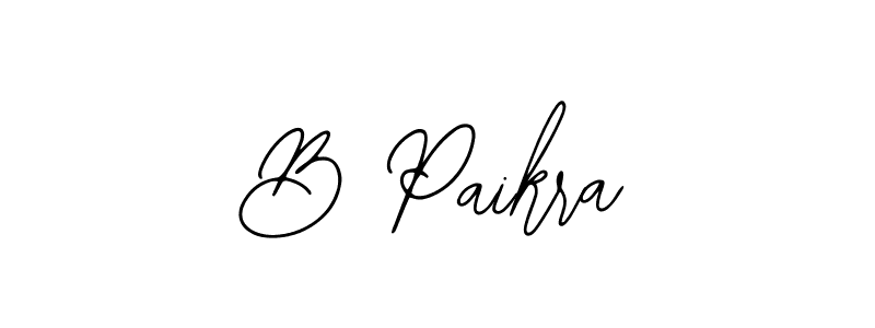 Use a signature maker to create a handwritten signature online. With this signature software, you can design (Bearetta-2O07w) your own signature for name B Paikra. B Paikra signature style 12 images and pictures png