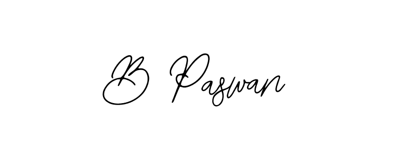 How to make B Paswan name signature. Use Bearetta-2O07w style for creating short signs online. This is the latest handwritten sign. B Paswan signature style 12 images and pictures png