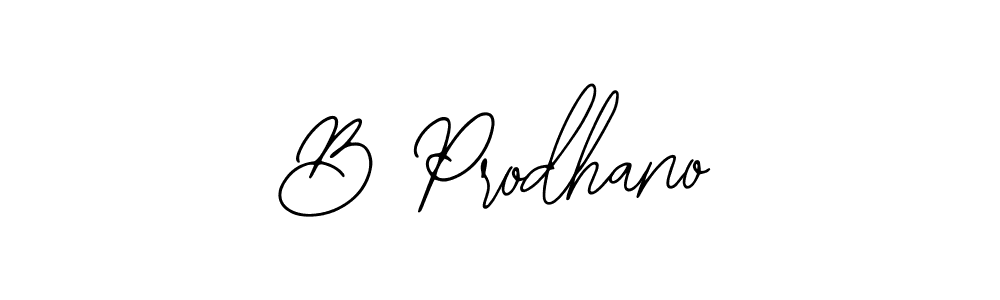 The best way (Bearetta-2O07w) to make a short signature is to pick only two or three words in your name. The name B Prodhano include a total of six letters. For converting this name. B Prodhano signature style 12 images and pictures png