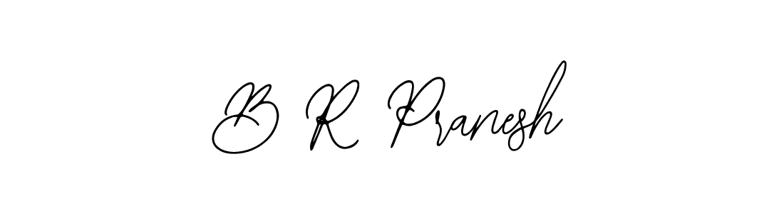 You should practise on your own different ways (Bearetta-2O07w) to write your name (B R Pranesh) in signature. don't let someone else do it for you. B R Pranesh signature style 12 images and pictures png