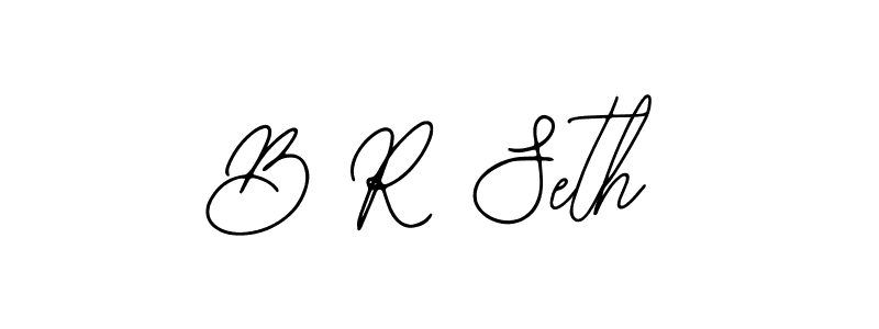 if you are searching for the best signature style for your name B R Seth. so please give up your signature search. here we have designed multiple signature styles  using Bearetta-2O07w. B R Seth signature style 12 images and pictures png