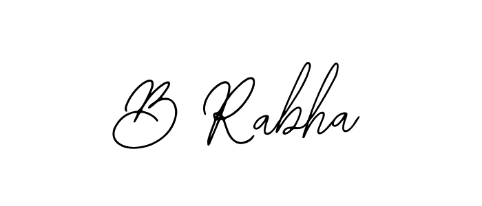 You should practise on your own different ways (Bearetta-2O07w) to write your name (B Rabha) in signature. don't let someone else do it for you. B Rabha signature style 12 images and pictures png