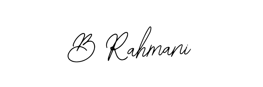 Create a beautiful signature design for name B Rahmani. With this signature (Bearetta-2O07w) fonts, you can make a handwritten signature for free. B Rahmani signature style 12 images and pictures png