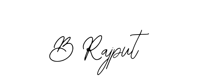 You should practise on your own different ways (Bearetta-2O07w) to write your name (B Rajput) in signature. don't let someone else do it for you. B Rajput signature style 12 images and pictures png