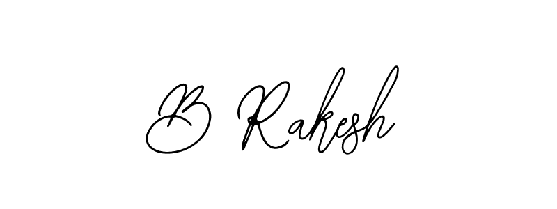 Design your own signature with our free online signature maker. With this signature software, you can create a handwritten (Bearetta-2O07w) signature for name B Rakesh. B Rakesh signature style 12 images and pictures png