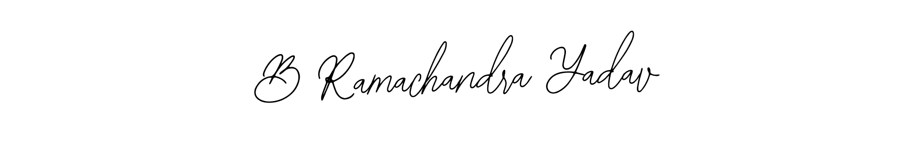 You should practise on your own different ways (Bearetta-2O07w) to write your name (B Ramachandra Yadav) in signature. don't let someone else do it for you. B Ramachandra Yadav signature style 12 images and pictures png