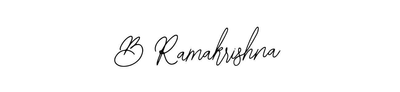 The best way (Bearetta-2O07w) to make a short signature is to pick only two or three words in your name. The name B Ramakrishna include a total of six letters. For converting this name. B Ramakrishna signature style 12 images and pictures png