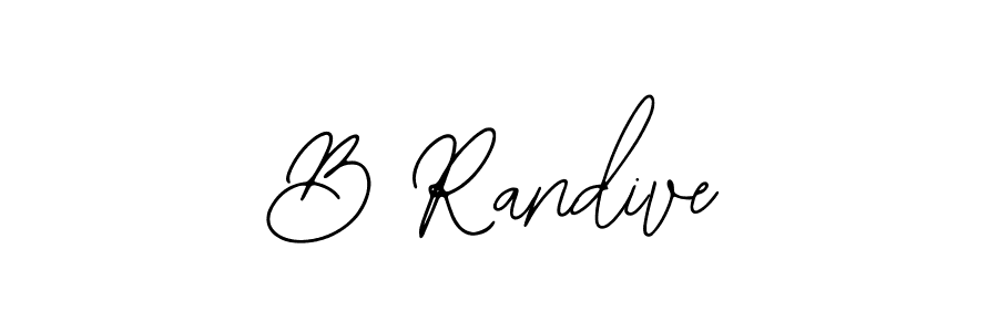 if you are searching for the best signature style for your name B Randive. so please give up your signature search. here we have designed multiple signature styles  using Bearetta-2O07w. B Randive signature style 12 images and pictures png
