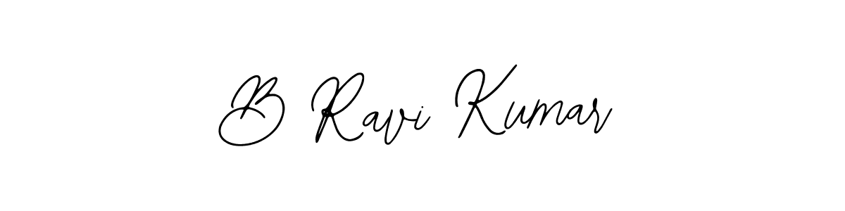 Use a signature maker to create a handwritten signature online. With this signature software, you can design (Bearetta-2O07w) your own signature for name B Ravi Kumar. B Ravi Kumar signature style 12 images and pictures png