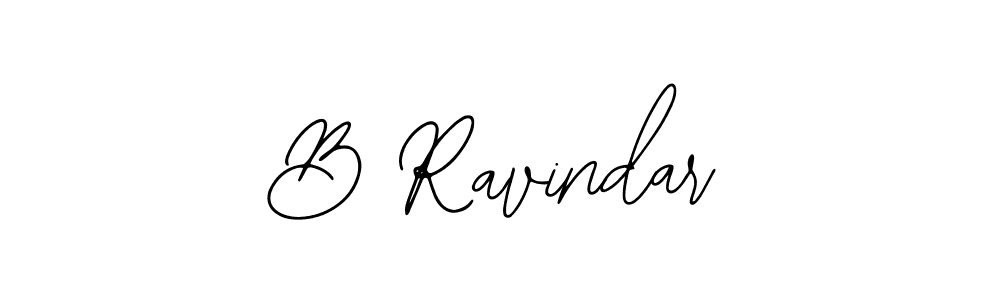 You should practise on your own different ways (Bearetta-2O07w) to write your name (B Ravindar) in signature. don't let someone else do it for you. B Ravindar signature style 12 images and pictures png