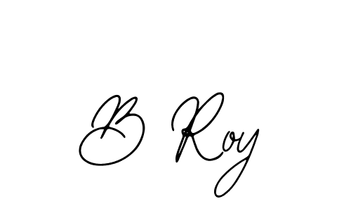 Design your own signature with our free online signature maker. With this signature software, you can create a handwritten (Bearetta-2O07w) signature for name B Roy. B Roy signature style 12 images and pictures png