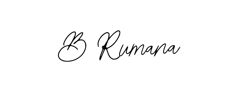 How to Draw B Rumana signature style? Bearetta-2O07w is a latest design signature styles for name B Rumana. B Rumana signature style 12 images and pictures png