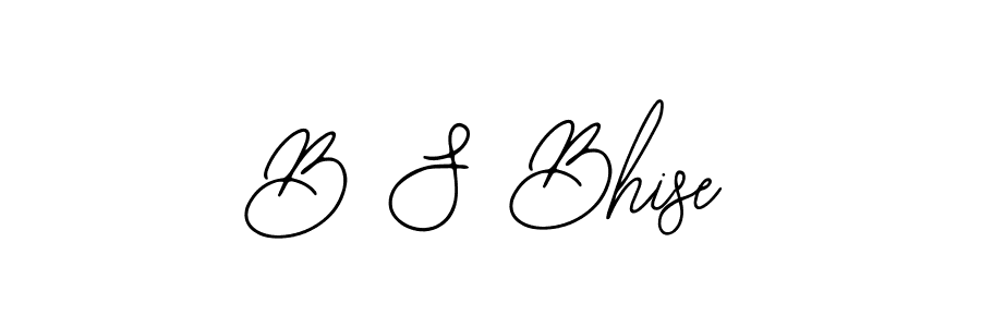B S Bhise stylish signature style. Best Handwritten Sign (Bearetta-2O07w) for my name. Handwritten Signature Collection Ideas for my name B S Bhise. B S Bhise signature style 12 images and pictures png