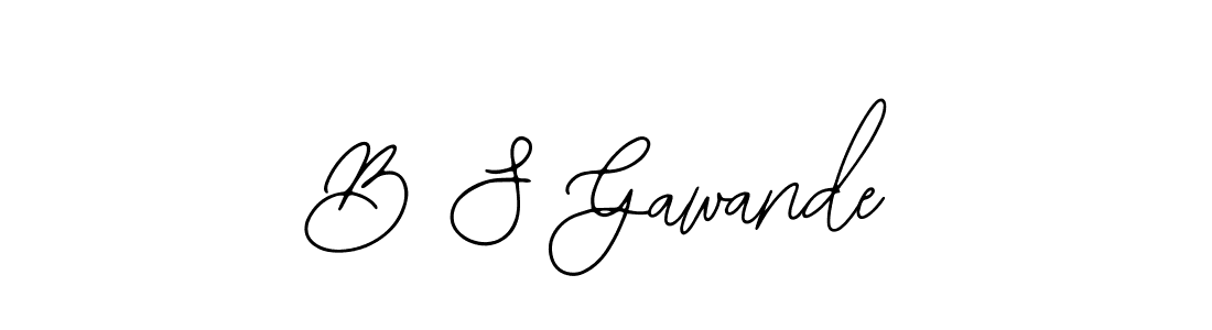 How to make B S Gawande signature? Bearetta-2O07w is a professional autograph style. Create handwritten signature for B S Gawande name. B S Gawande signature style 12 images and pictures png