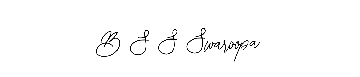 Also You can easily find your signature by using the search form. We will create B S S Swaroopa name handwritten signature images for you free of cost using Bearetta-2O07w sign style. B S S Swaroopa signature style 12 images and pictures png