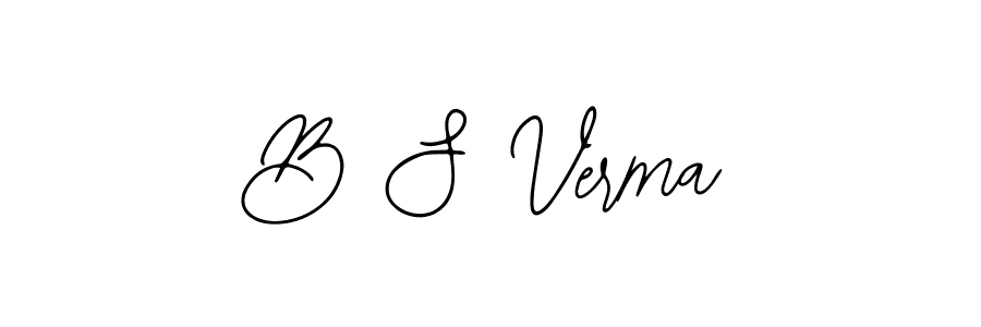 if you are searching for the best signature style for your name B S Verma. so please give up your signature search. here we have designed multiple signature styles  using Bearetta-2O07w. B S Verma signature style 12 images and pictures png