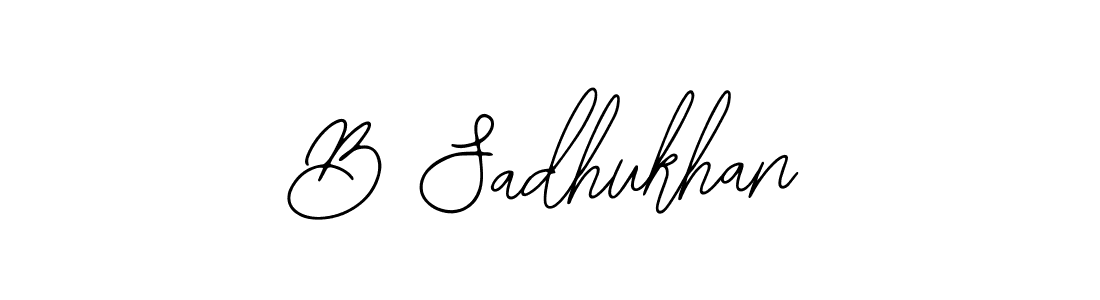 Also we have B Sadhukhan name is the best signature style. Create professional handwritten signature collection using Bearetta-2O07w autograph style. B Sadhukhan signature style 12 images and pictures png