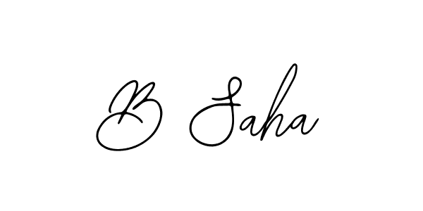 Make a beautiful signature design for name B Saha. Use this online signature maker to create a handwritten signature for free. B Saha signature style 12 images and pictures png