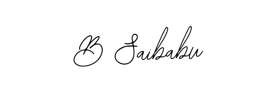 if you are searching for the best signature style for your name B Saibabu. so please give up your signature search. here we have designed multiple signature styles  using Bearetta-2O07w. B Saibabu signature style 12 images and pictures png