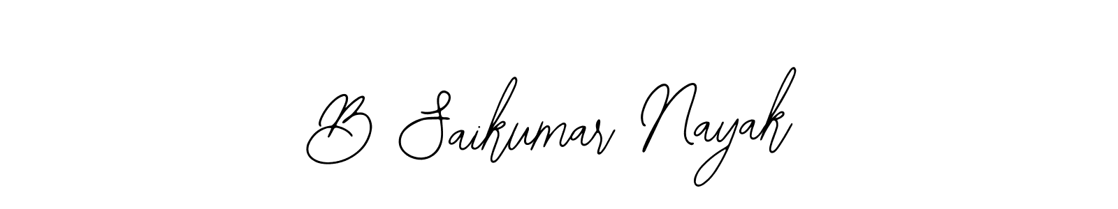 Also You can easily find your signature by using the search form. We will create B Saikumar Nayak name handwritten signature images for you free of cost using Bearetta-2O07w sign style. B Saikumar Nayak signature style 12 images and pictures png