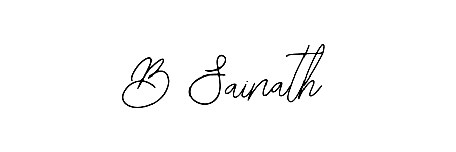 Make a beautiful signature design for name B Sainath. Use this online signature maker to create a handwritten signature for free. B Sainath signature style 12 images and pictures png