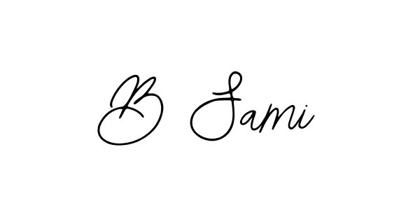 The best way (Bearetta-2O07w) to make a short signature is to pick only two or three words in your name. The name B Sami include a total of six letters. For converting this name. B Sami signature style 12 images and pictures png