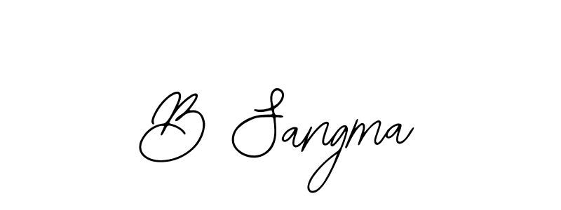 Make a beautiful signature design for name B Sangma. With this signature (Bearetta-2O07w) style, you can create a handwritten signature for free. B Sangma signature style 12 images and pictures png