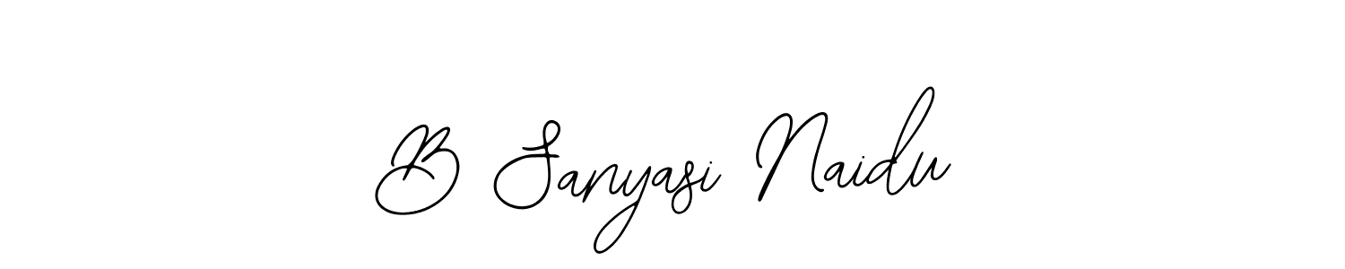 Make a beautiful signature design for name B Sanyasi Naidu. Use this online signature maker to create a handwritten signature for free. B Sanyasi Naidu signature style 12 images and pictures png