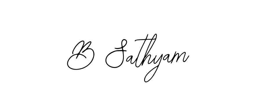 B Sathyam stylish signature style. Best Handwritten Sign (Bearetta-2O07w) for my name. Handwritten Signature Collection Ideas for my name B Sathyam. B Sathyam signature style 12 images and pictures png