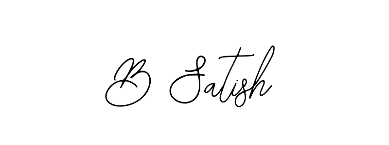 Create a beautiful signature design for name B Satish. With this signature (Bearetta-2O07w) fonts, you can make a handwritten signature for free. B Satish signature style 12 images and pictures png